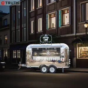 TRUTH Ice Cream Retro Food-truck Street Bbq Food Truck Van Supplies Burger Pizza China Catering Mobile Food Cart Trailers Sale