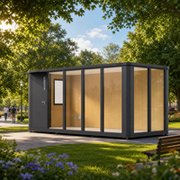 COCOVIA Nuevas Ideas de Productos: Caseta Prefabricada Portátil e Impermeable de 20 pies, Modular, Móvil, Lista para Usar, para Jardín o Habitación de Invitados