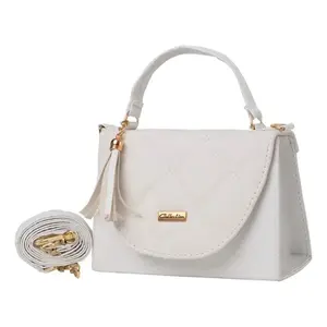 Bolso de pecho Fana Lilac para mujer, diseño acolchado, con borlas, para uso diario - Product Image 3