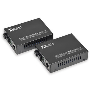 Xicom ไฟเบอร์อีเธอร์เน็ตสื่อแปลง10/100ฐาน T/TX เป็น100ฐาน FX เส้นใยเดี่ยว SC สะพาน RJ45 - Product Image 1
