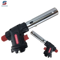 Chalumeau Butane/Propane à Gaz Cartouche, Torche de Soudage Portable d'Extérieur