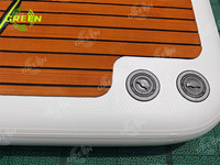 Offre Spéciale VERT Docks Yacht Pool Drop Deck Boat Island Fishing Swim Floating Water Gonflable Water Amusement Facilities