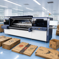 Imprimante numérique à jet d'encre à plat multi-passe avec alimentation automatique, multicolore CMYK, haute vitesse, pour boîtes en carton