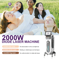 Nouvelle machine d'épilation au laser diode à 3 longueurs d'onde 755nm 808nm 1064nm haute puissance Android 2026