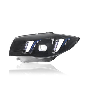 Conjunto de Faros LED KGKB para <span class=keywords><strong>BMW</strong></span> Serie 1 <span class=keywords><strong>E87</strong></span> 116i 118i <span class=keywords><strong>120i</strong></span> 2004-2011, Proyector de Doble Haz, DRL de Doble Color, Estilo Bumerán - Product Image 4