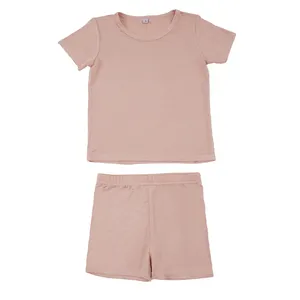 Kid Girl Outfit Mädchen Kleidung Sets nachhaltige Bio Bambus Baby Tops und Hosen Anzug umwelt freundliche Kleinkind Kleidung Sets benutzer definierte