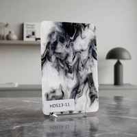 Planche à découper en acrylique nacré de 3 mm, imitation marbre, résistante aux UV, haute qualité, vente en gros, 1065x650mm
