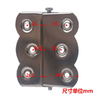 Xin Jieliang Butterfly <b>Spring</b> <b>Hinges</b> Stainless Steel 6 Hole 180 Degree For Screen Doors - Product Image 3