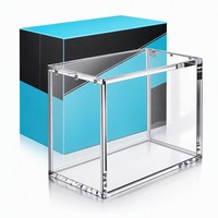 Boîte de présentation en acrylique personnalisée en gros avec couvercle magnétique transparent pour cartes à collectionner et objets de collection
