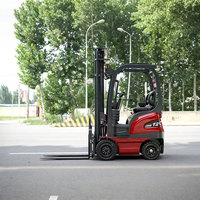 Chariot élévateur électrique compact YuDing CPD-12 de 1,2 tonne, batterie au plomb-acide, déplaceur latéral hydraulique, pneus pleins pour les petits entrepôts de vente au détail