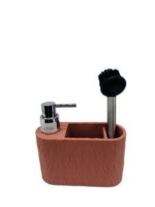 <span class=keywords><strong>Dispensador</strong></span> <span class=keywords><strong>de</strong></span> Jabón <span class=keywords><strong>de</strong></span> Cocina 3 en 1 con Diseño <span class=keywords><strong>de</strong></span> <span class=keywords><strong>Roca</strong></span>, <span class=keywords><strong>Dispensador</strong></span> <span class=keywords><strong>de</strong></span> Jabón Líquido con Bola <span class=keywords><strong>de</strong></span> Limpieza y Cepillo <span class=keywords><strong>de</strong></span> Acero Inoxidable Hecho <span class=keywords><strong>de</strong></span> Resina - Product Image 4