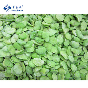 Sinocharm HALAL Bulk Green Frozen <span class=keywords><strong>Broad</strong></span> Bean Precio al por mayor 10kg Mitades peladas IQF <span class=keywords><strong>Broad</strong></span> Fava Bean