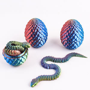 Figura de Juguete de Huevo de Serpiente Impresa en 3D, Modelo Creativo y Moderno de Animales y Dinosaurios para Niños, Unisex - Product Image 5