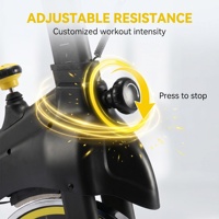 Vélo de spinning professionnel à cadre en acier robuste, design ergonomique, couleur personnalisée, logo, pour entraînement en intérieur