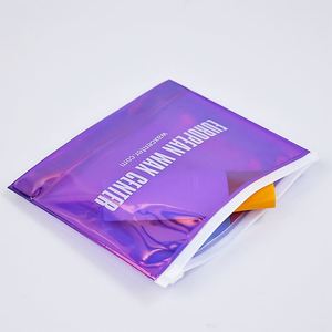 Sac de voyage cosmétique holographique en PVC de haute qualité pour filles, pochette autoportante en plastique épais avec fermeture éclair, sac à fermeture éclair laser en PVC - Product Image 4