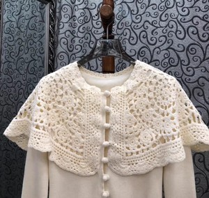 <span class=keywords><strong>Cardigan</strong></span> di Alta Qualità Nuova Collezione Primavera 2026, Moda Donna, Lavorazione a Maglia e Uncinetto, Maniche Lunghe, <span class=keywords><strong>Beige</strong></span> e Nero - Product Image 4