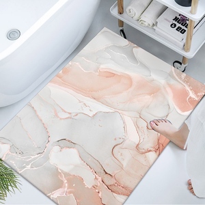 Alfombrilla de baño tejida con logotipo personalizado de geometría abstracta a la venta alfombrilla absorbente de <span class=keywords><strong>tierra</strong></span> de <span class=keywords><strong>diatomeas</strong></span> antideslizante para el baño del hogar - Product Image 5