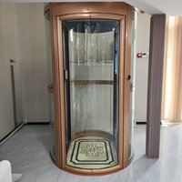 Porte d'ascenseur domestique, pièces d'ascenseur hydraulique, porte d'ascenseur circulaire, porte d'ascenseur électrique