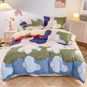 Juego de cama de dibujos animados para niños, edredón suave y cómodo, ropa de cama personalizada, precio barato - Product Image 1
