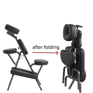 Vente directe d'usine - Chaise de massage pliable en métal - Chaise de thérapie légère et portable pour spa, <span class=keywords><strong>tatouage</strong></span> et soins du visage - Product Image 5