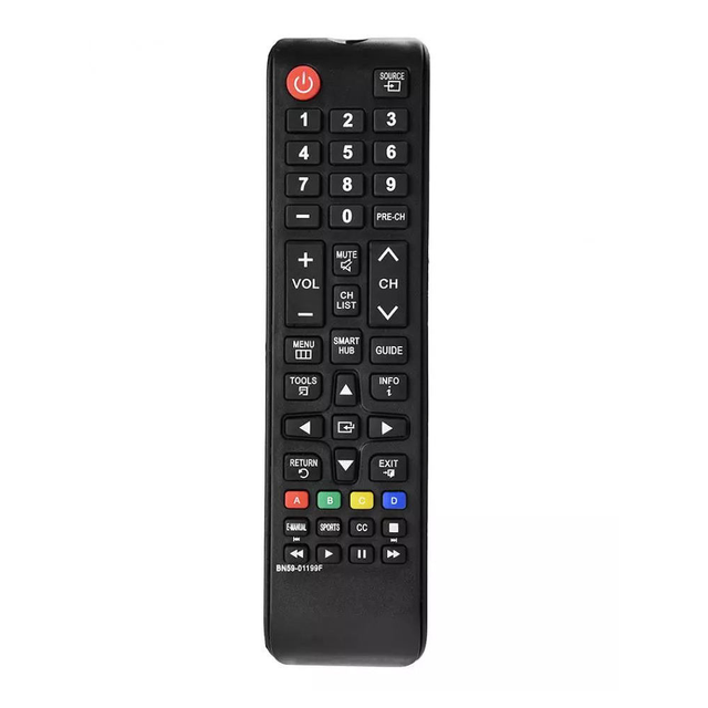 Replacement Universal BN59-01199F Smart TV Remote Control Fixed Code AAA Batteries 10m Range Smart Hub Button for Samsung TVs