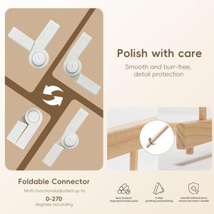 8 mặt cũi trẻ em playpen thanh đồ chơi trong nhà thương mại bán hàng có thể điều chỉnh hình dạng chơi bút gỗ trẻ em 'playpens cho trẻ mới biết đi 1-3 năm - Product Image 4