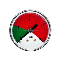 Beco 40mm 1.5inch 4bar Common Plastic case Pressure Gauge 1/8 Thread Back Connection Manometer