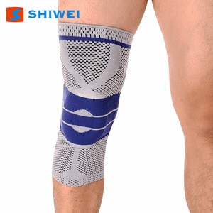 Shiwei Silicone with Spring Strip Breathable <b>Knee</b> <b>Brace</b> Elastic <b>Support</b> for Sports Outdoor Protection Unisex Size S M L XL - Product Image 3