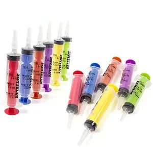 2oz Halloween colorido seringa reutilizável copos de injeção de gelatina seringas