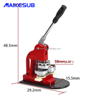 Tombol Pembuat Lencana Mesin Press + Cetakan 44Mm 58Mm 75Mm