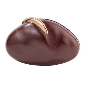Bolso de mano elegante de PU para mujer, cartera de piel sintética con cadena metálica desmontable, bolso de noche para la vida diaria y fiestas - Product Image 1