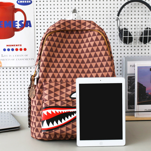 Mochila con Patrón Geométrico para Parejas, con Cierre, Casual, para Adolescentes, para Viajes Escolares, Mochila de Moda para el Día a Día - Product Image 6
