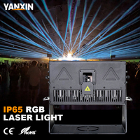 Projecteur laser extérieur haute puissance 30W, IP65, RGB, effet logo 3D animé, programmable, ILDA, spectacle paysager