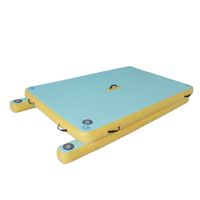 Drop stitch bateau gonflable île de pêche ponton yoga out float dock plate-forme gonflable docks flottants ponton