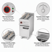 Machine à cuire les nouilles en acier inoxydable électrique commerciale, équipement de restauration, équipement de cuisine de restaurant