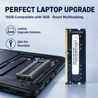 Mémoire RAM DDR4 pour ordinateur portable 8 Go 16 Go 32 Go 2666 MHz 3200 MHz SODIMM Haute Vitesse