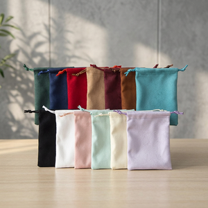 Double-sided Flocked Suede Cloth Bag Customizable Logo Jewelry Watch <b>Eyewear</b> Storage Pouch High-End <b>Accessory</b> Gift Packaging Bag - Product Image 6