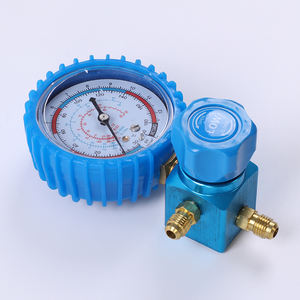 Latão e Alumínio Carro Ar Condicionado Sistema R134a Manifolds Medidor Manômetro com Quick Couple Mangueira Alimentado a Gás - Product Image 3