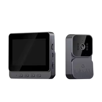 Tbfit Home Security Video Deur Telefoon Intercom Systeem Draadloze Deurbel Videocamera Met 4,3 Inch Scherm Voor Real Time Monitoring
