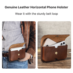 ซองหนังแท้คุณภาพสูงที่กำหนดเองสำหรับใส่โทรศัพท์แบบหนังแท้แนวนอนซองใส่โทรศัพท์ใส่สมาร์ทโฟนขนาดใหญ่สำหรับไอโฟนขนาด6.9นิ้ว - Product Image 6