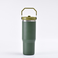 Gobelet en acier inoxydable Iceflow avec paille bouteille d'eau isolée sous vide tasse réutilisable résistant aux fuites