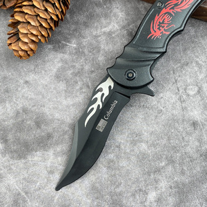 Noir Petit Acier Inoxydable Camping En Plein Air Pliable Pliant Poche Survie Couteau De Chasse - Product Image 4