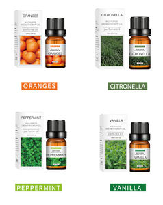 Ensemble de diffuseurs d'huiles essentielles 100% pures à l'arbre à thé, à la menthe poivrée, à la lavande, à l'eucalyptus, à l'orange et au pamplemousse pour la relaxation et le sommeil - Product Image 3