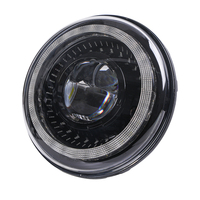 Luces Intermitentes para Motocicleta con Diseño de Ojo de Dragón de 7 LED, Aprobadas por DOT E9, Luces Blancas DRL para Harley Davidson