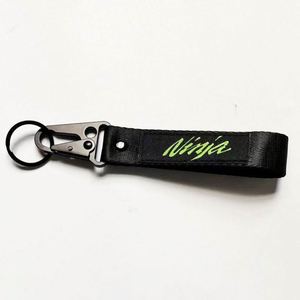 <b>Custom</b> logo Nylon Lanyard <b>Keychain</b> Wristlet Carabiner Tactical Metal Hook <b>Keychain</b> - Product Image 3