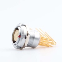 MOCO circulaire ECG 12 broches femelle Push Pull connecteur Applicable à 90 degrés Angle aiguille noyau de la carte de Circuit imprimé