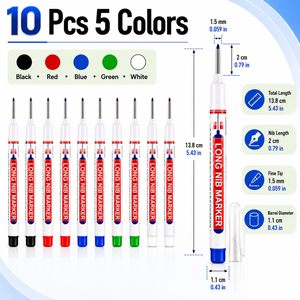 Marqueur à pointe longue de 20 mm pour trous profonds, crayon marqueur à tête longue pour le travail du bois - Product Image 3