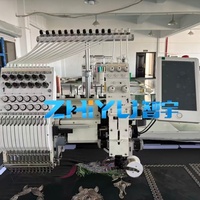 Machine à broder ZHIYU automatique informatisée à tête unique, 12 aiguilles, zone de travail 500*1200 mm, haute précision, pour usage domestique et saisie