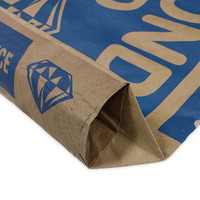 Empty Custom 20kg 25kg Paper Kraft Sack Valve Paper Bag Kraft Cement Powder Paper Bag