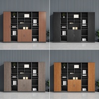 WJG-224X Armoire de classement en bois pour bureau, grand espace, design moderne et simple, organisateur mural pour documents